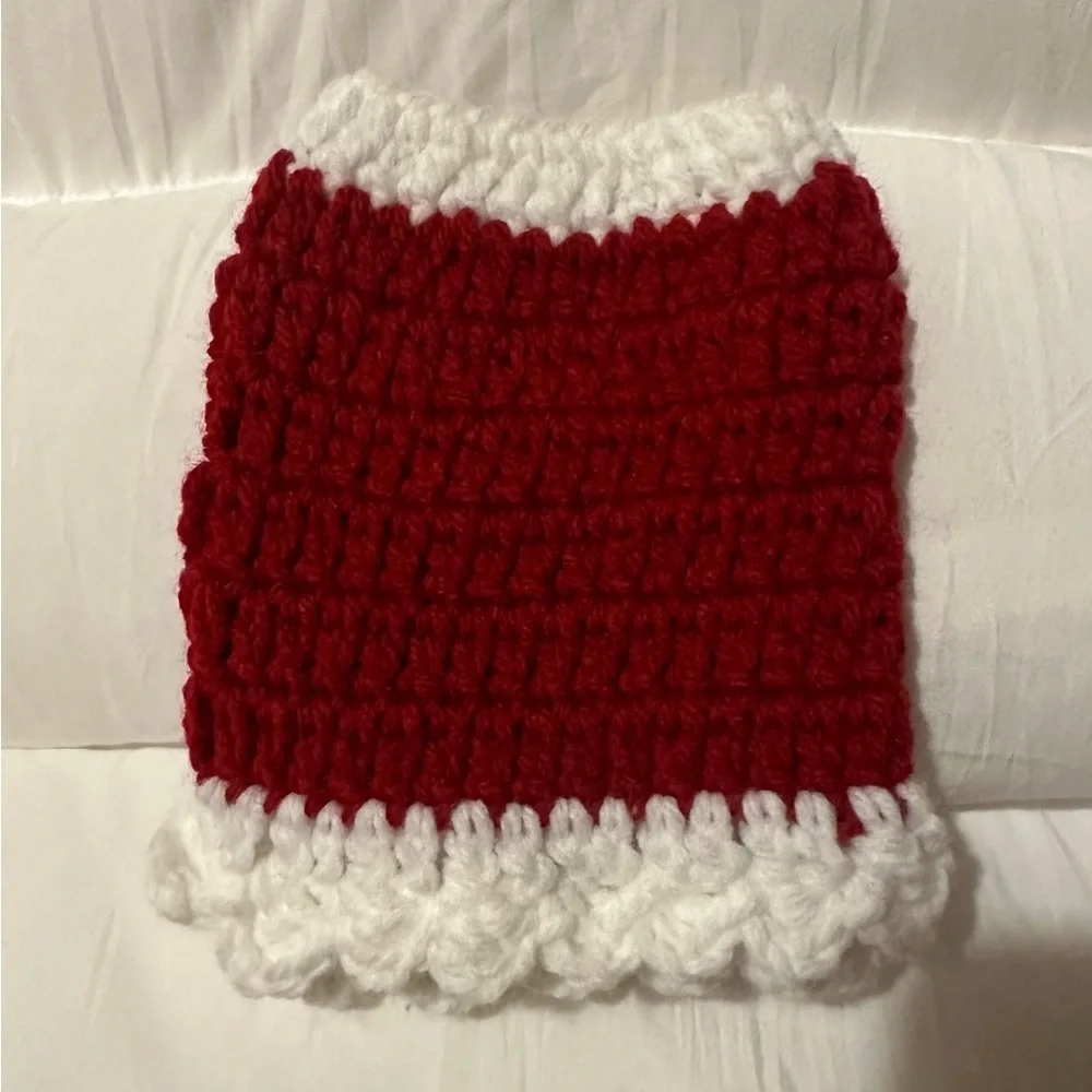 Hand crafted crochet pets dress XXS